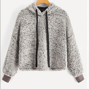 Fuzzy Drawstring Sherpa